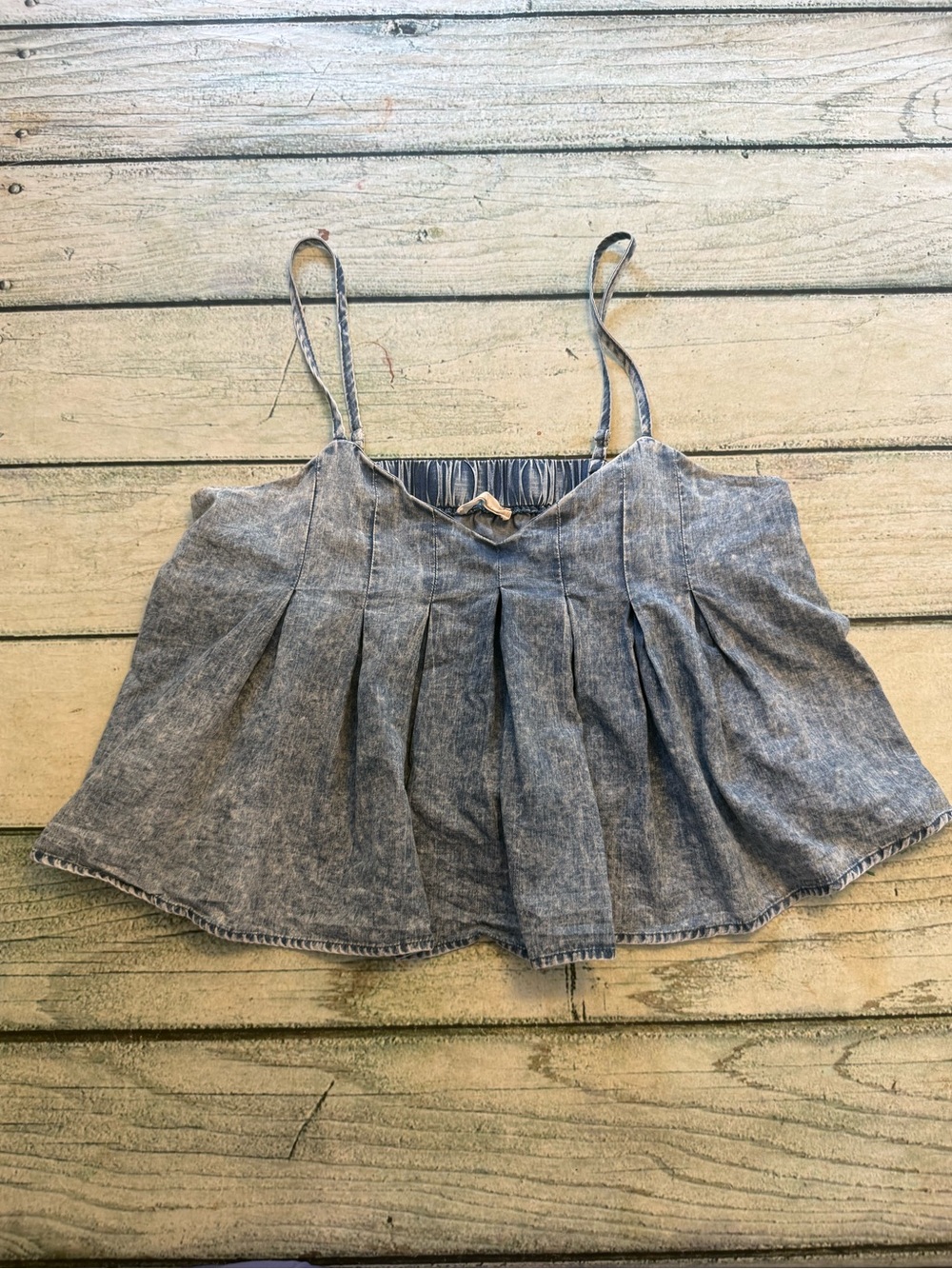 Altar’d State denim like tank top. L